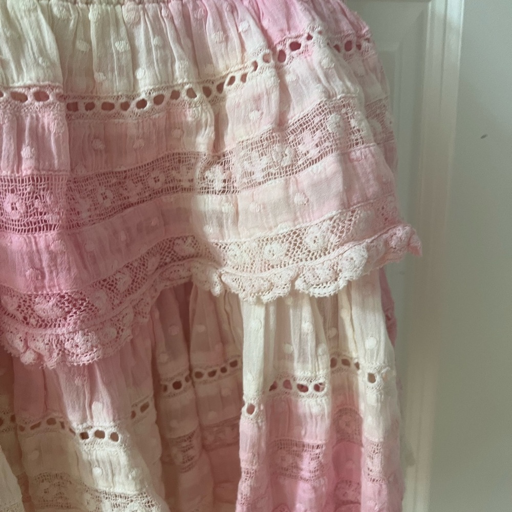 LoveShackFancy Ruffle Signature Mini Skirt